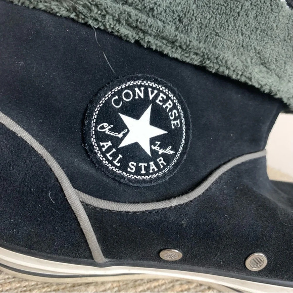 Converse All Star Chuck Taylor Andover Fold Over Cuff  Black Fleece Shoes 6.5 - Picture 11 of 11